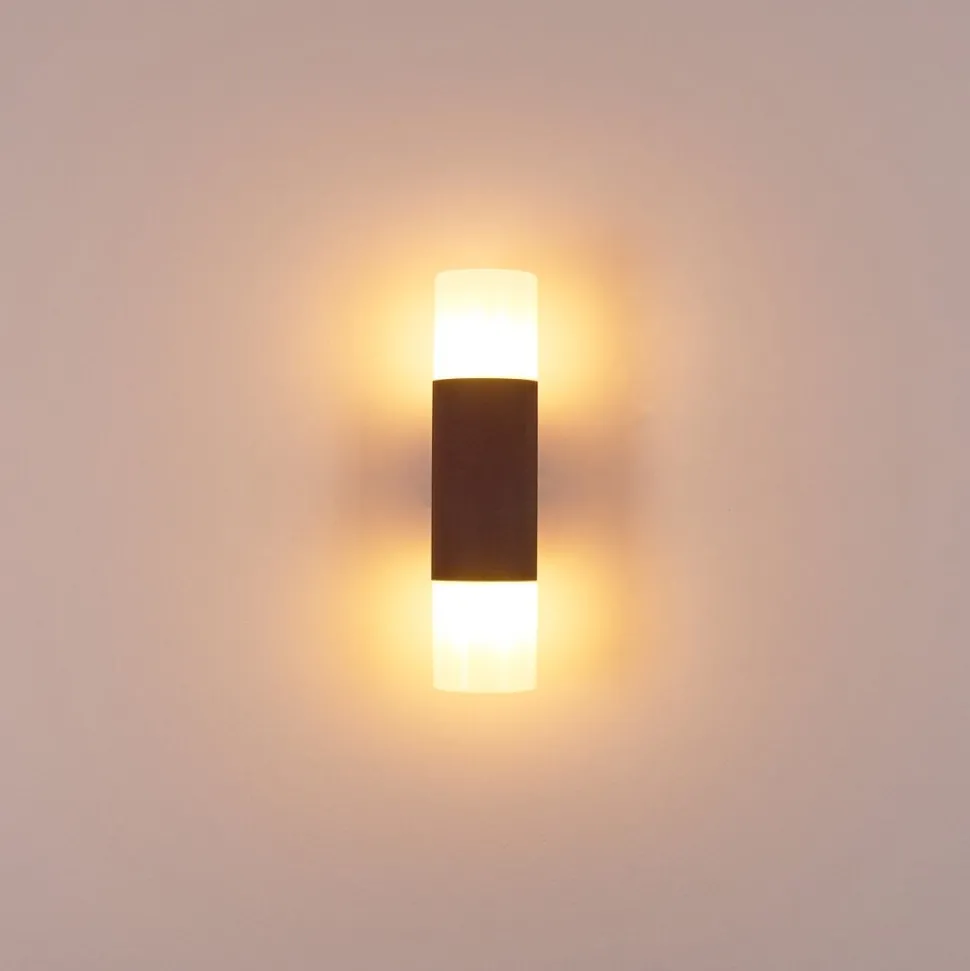 Applique Murale D'Exterieur Buhrkall Rouille, 2 Lumieres