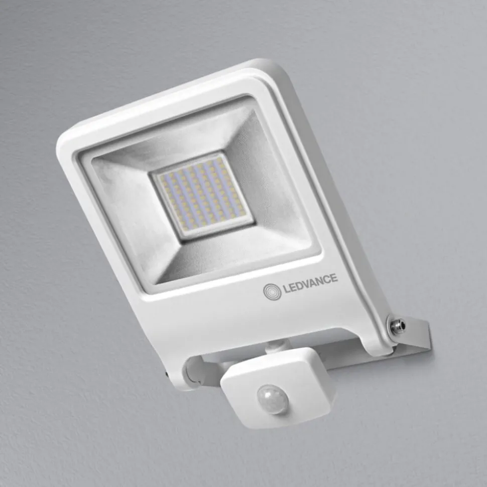 Applique Murale D'Exterieur Ledvance Polybar Blanc, 1 Lumiere, Detecteur De Mouvement