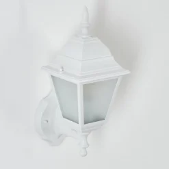 Applique Murale D'Exterieur Naofe Blanc, 1 Lumiere