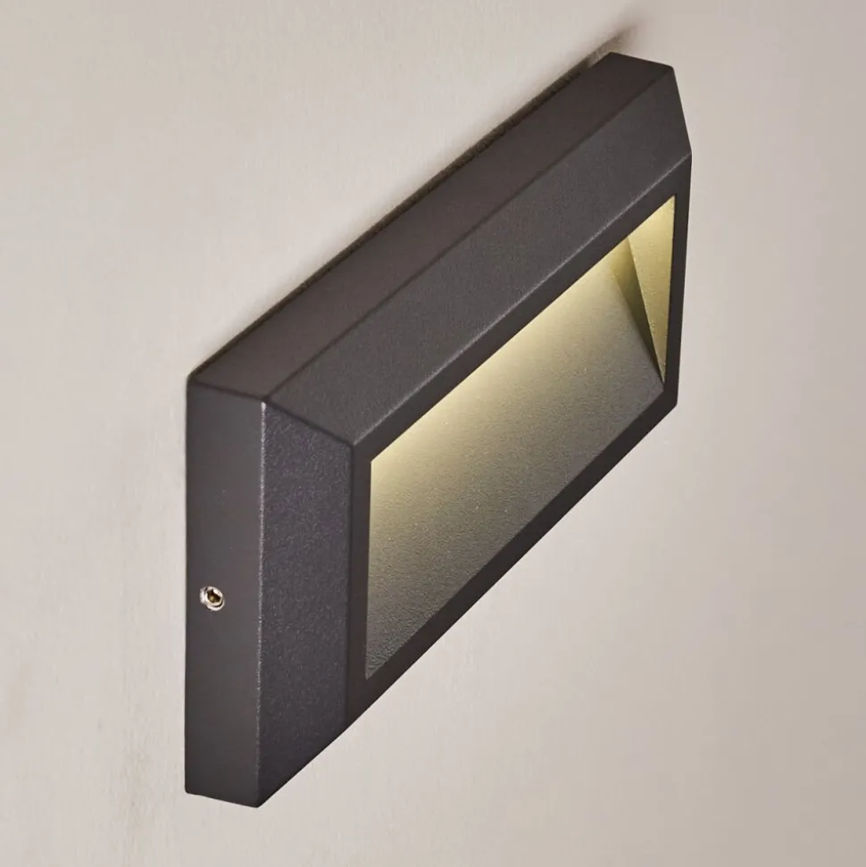 Applique Murale D'Exterieur Alkmaar Led Anthracite, 1 Lumiere