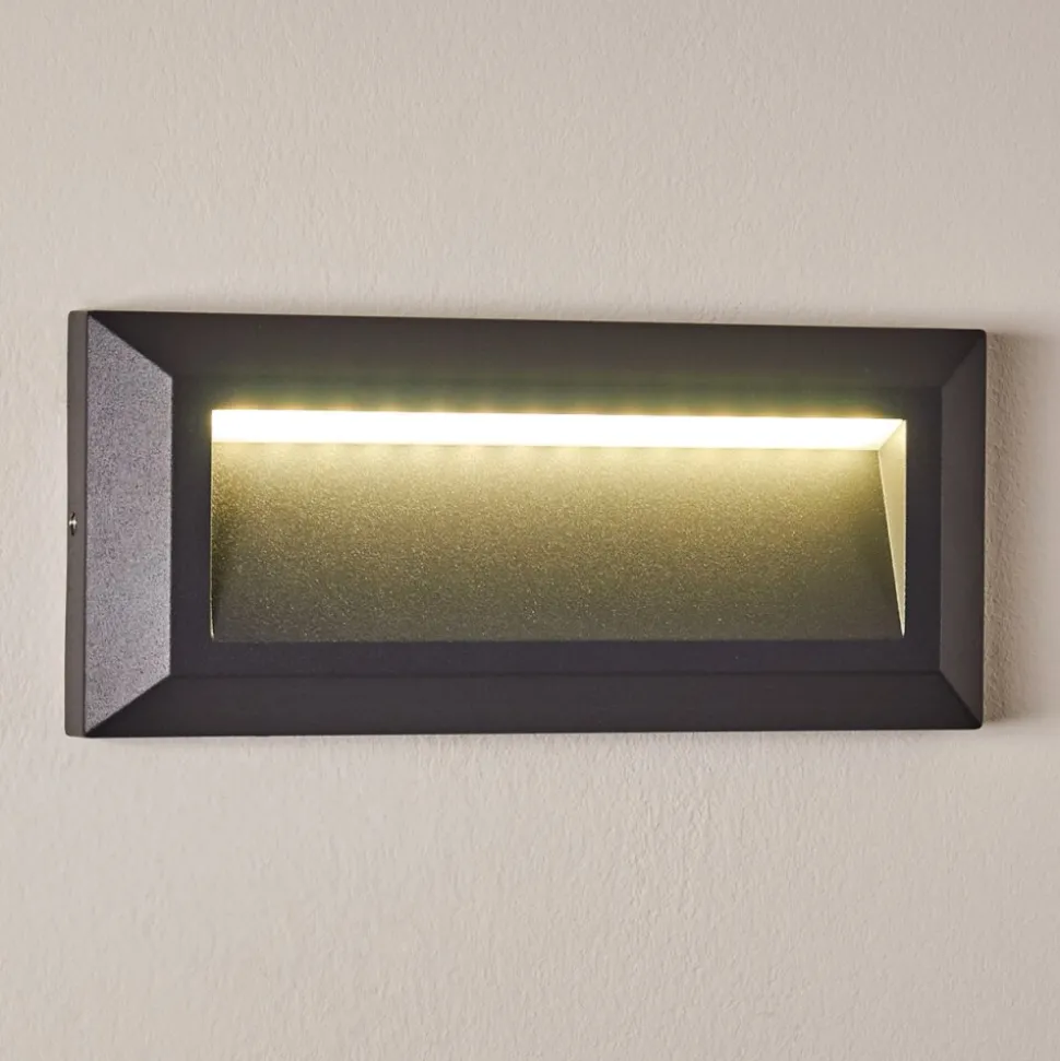 Applique Murale D'Exterieur Alkmaar Led Anthracite, 1 Lumiere