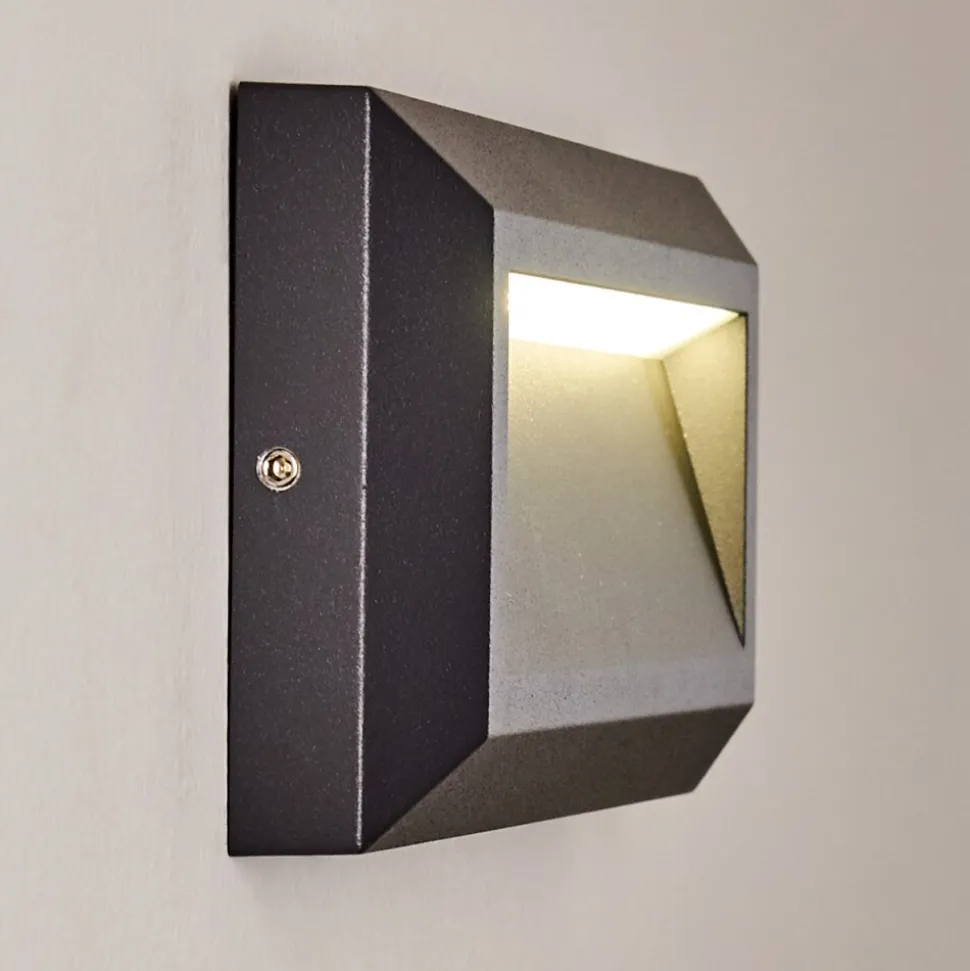 Applique Murale D'Exterieur Alkmaar Led Anthracite, 1 Lumiere