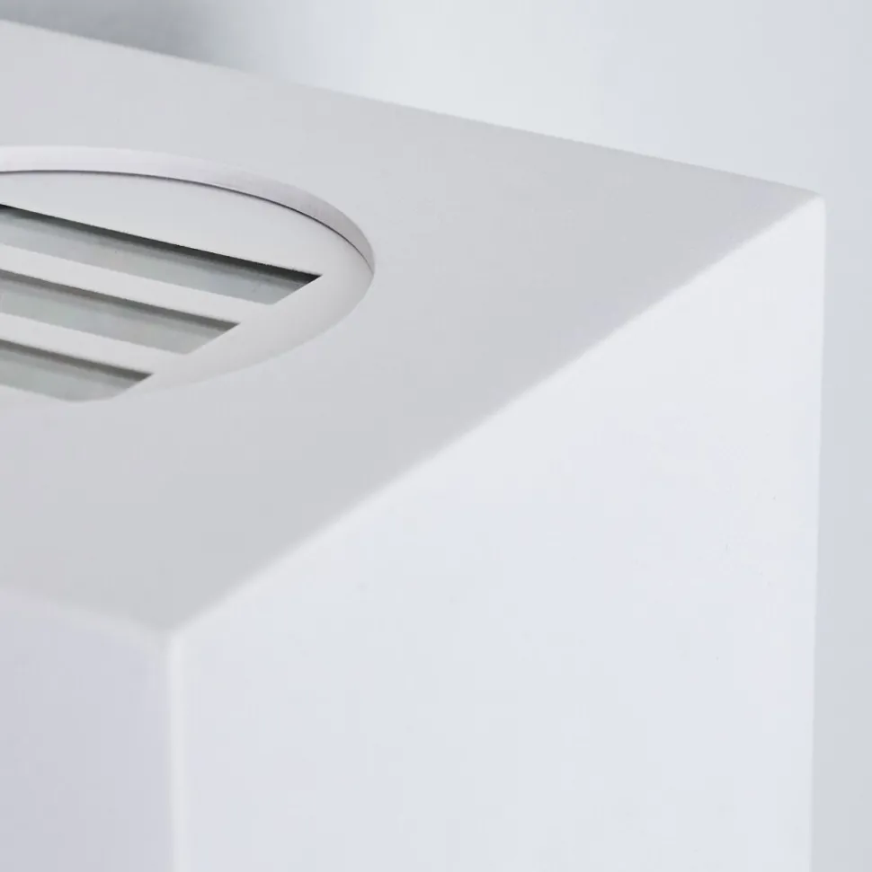 Applique Murale D'Exterieur Jonava Led Blanc, 2 Lumieres