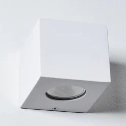Applique Murale D'Exterieur Jonava Led Blanc, 2 Lumieres