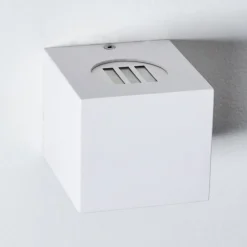 Applique Murale D'Exterieur Jonava Led Blanc, 2 Lumieres