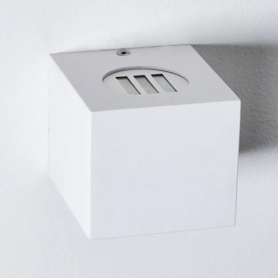 Applique Murale D'Exterieur Jonava Led Blanc, 2 Lumieres