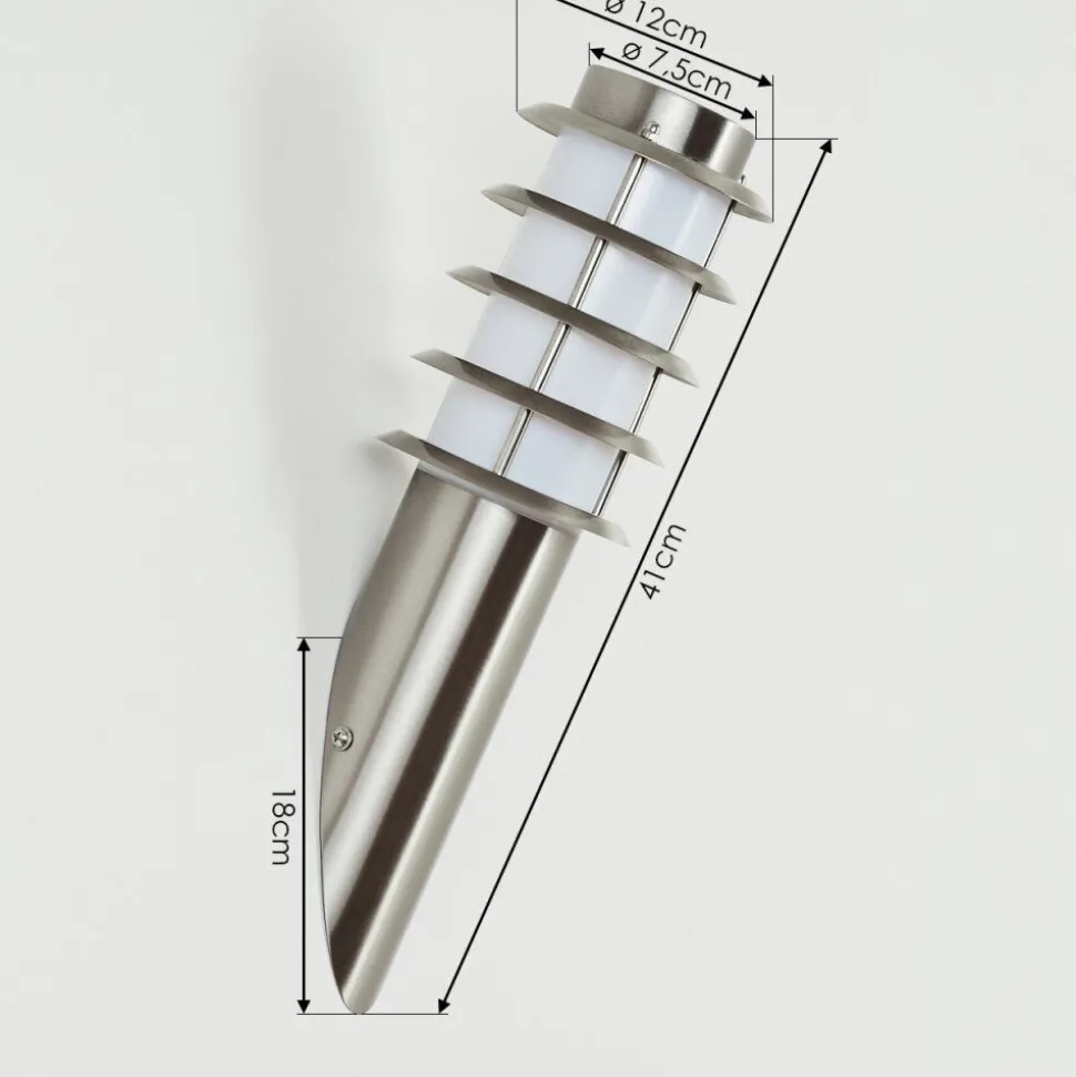 Applique Murale D'Exterieur Tunes Nickel Mat, 1 Lumiere