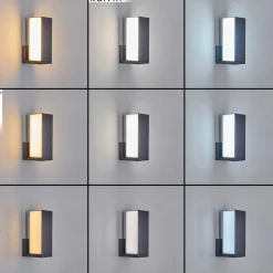Applique Murale D'Exterieur Swanek Led Anthracite, 1 Lumiere