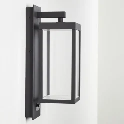 Applique Murale D'Exterieur Faroer Led Anthracite, 1 Lumiere, Detecteur De Mouvement