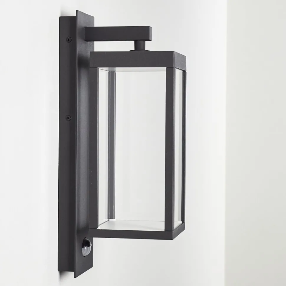 Applique Murale D'Exterieur Faroer Led Anthracite, 1 Lumiere, Detecteur De Mouvement