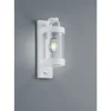 Applique Murale D'Exterieur Trio Sambesi Blanc, 1 Lumiere, Detecteur De Mouvement