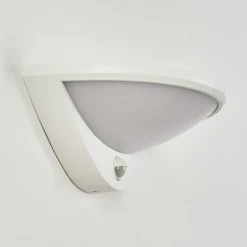 Applique Murale D'Exterieur Carano Led Blanc, 1 Lumiere, Detecteur De Mouvement
