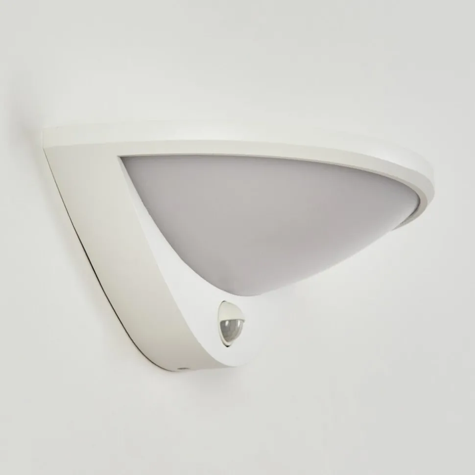 Applique Murale D'Exterieur Carano Led Blanc, 1 Lumiere, Detecteur De Mouvement