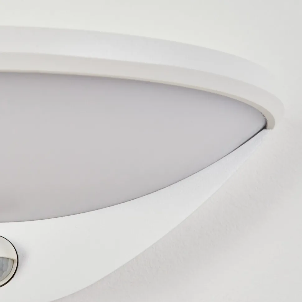 Applique Murale D'Exterieur Carano Led Blanc, 1 Lumiere, Detecteur De Mouvement