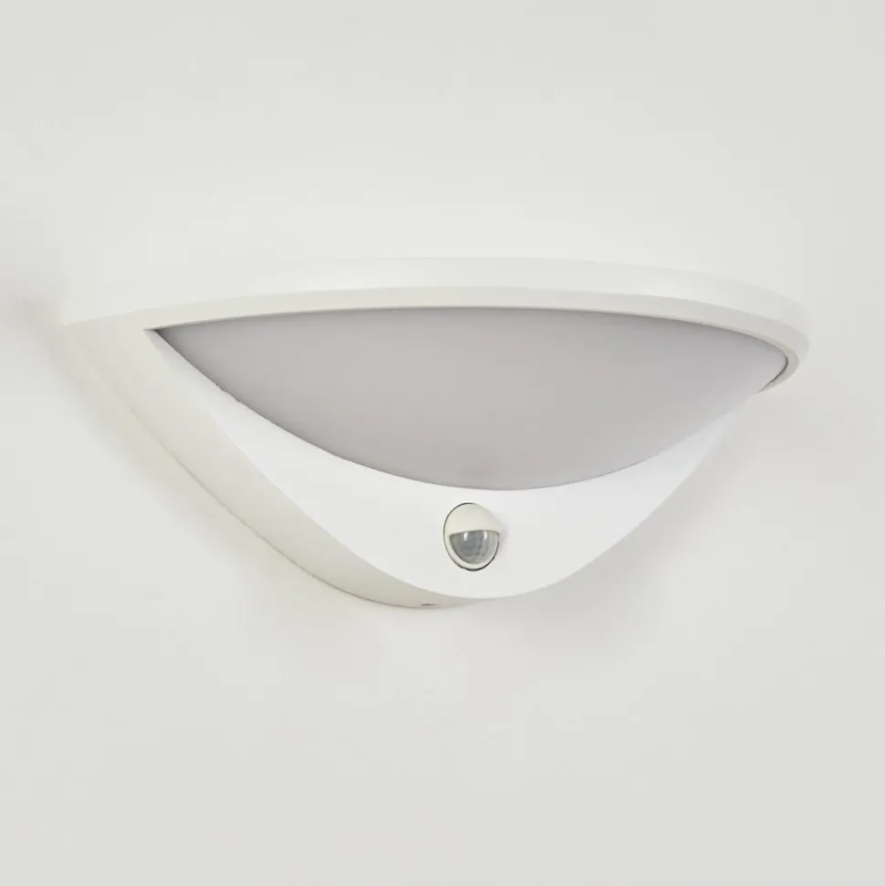 Applique Murale D'Exterieur Carano Led Blanc, 1 Lumiere, Detecteur De Mouvement