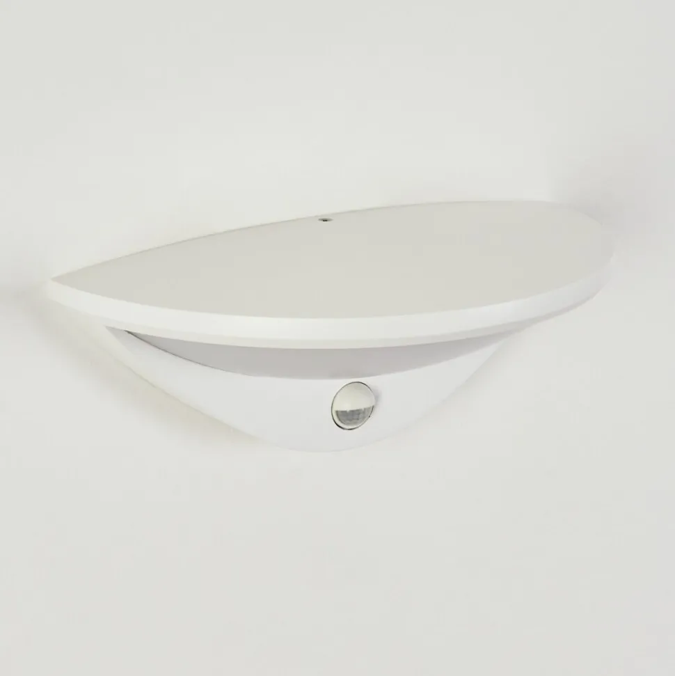 Applique Murale D'Exterieur Carano Led Blanc, 1 Lumiere, Detecteur De Mouvement