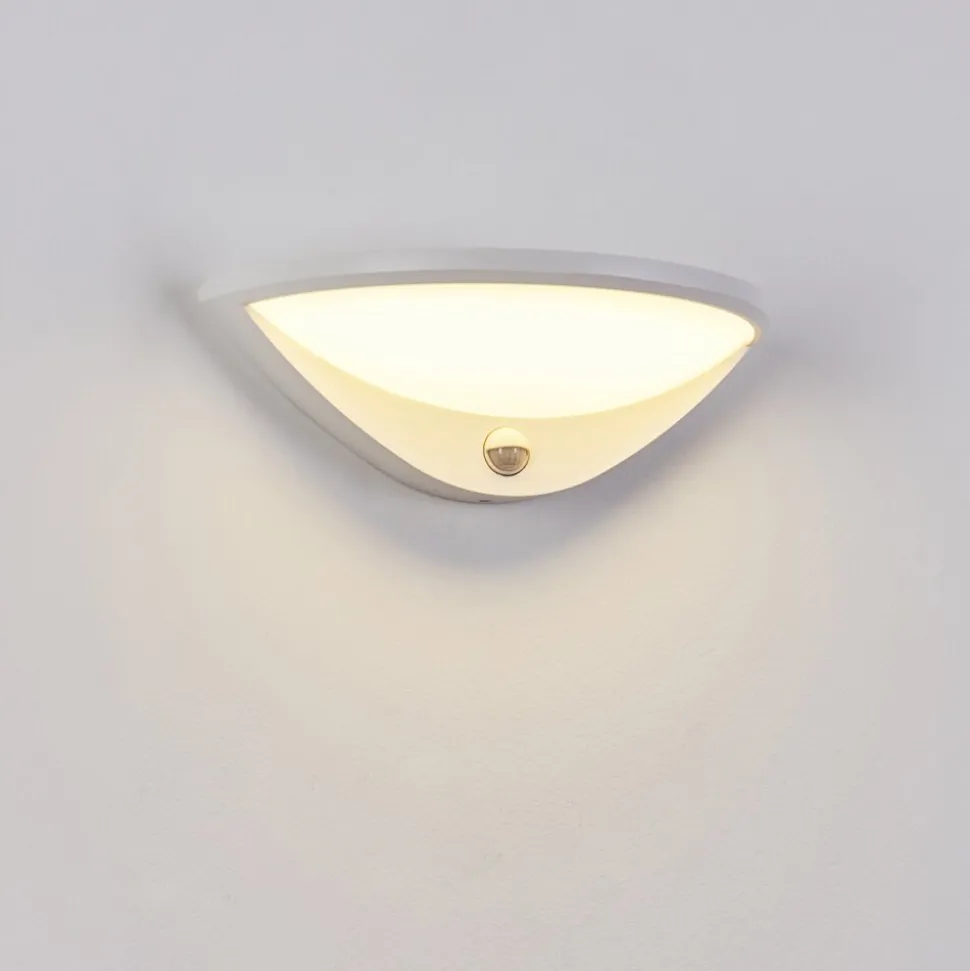 Applique Murale D'Exterieur Carano Led Blanc, 1 Lumiere, Detecteur De Mouvement