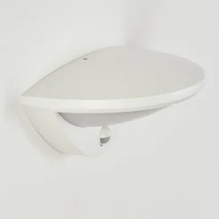 Applique Murale D'Exterieur Carano Led Blanc, 1 Lumiere, Detecteur De Mouvement