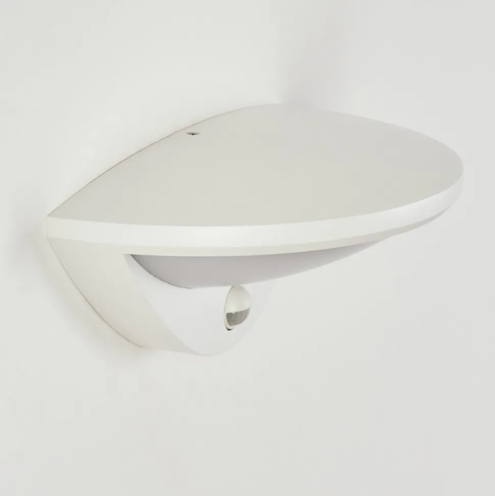 Applique Murale D'Exterieur Carano Led Blanc, 1 Lumiere, Detecteur De Mouvement