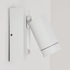 Applique Murale D'Exterieur Hakamken Blanc, 1 Lumiere, Detecteur De Mouvement
