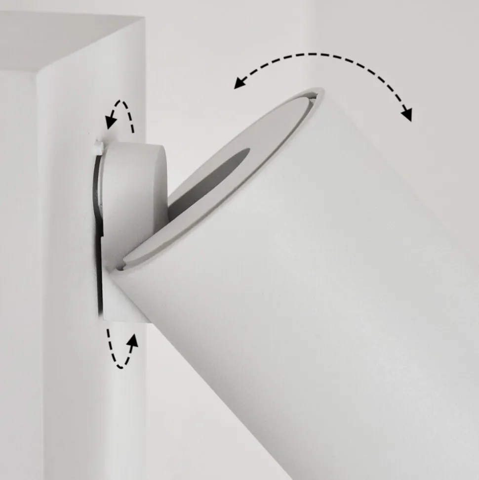 Applique Murale D'Exterieur Hakamken Blanc, 1 Lumiere, Detecteur De Mouvement