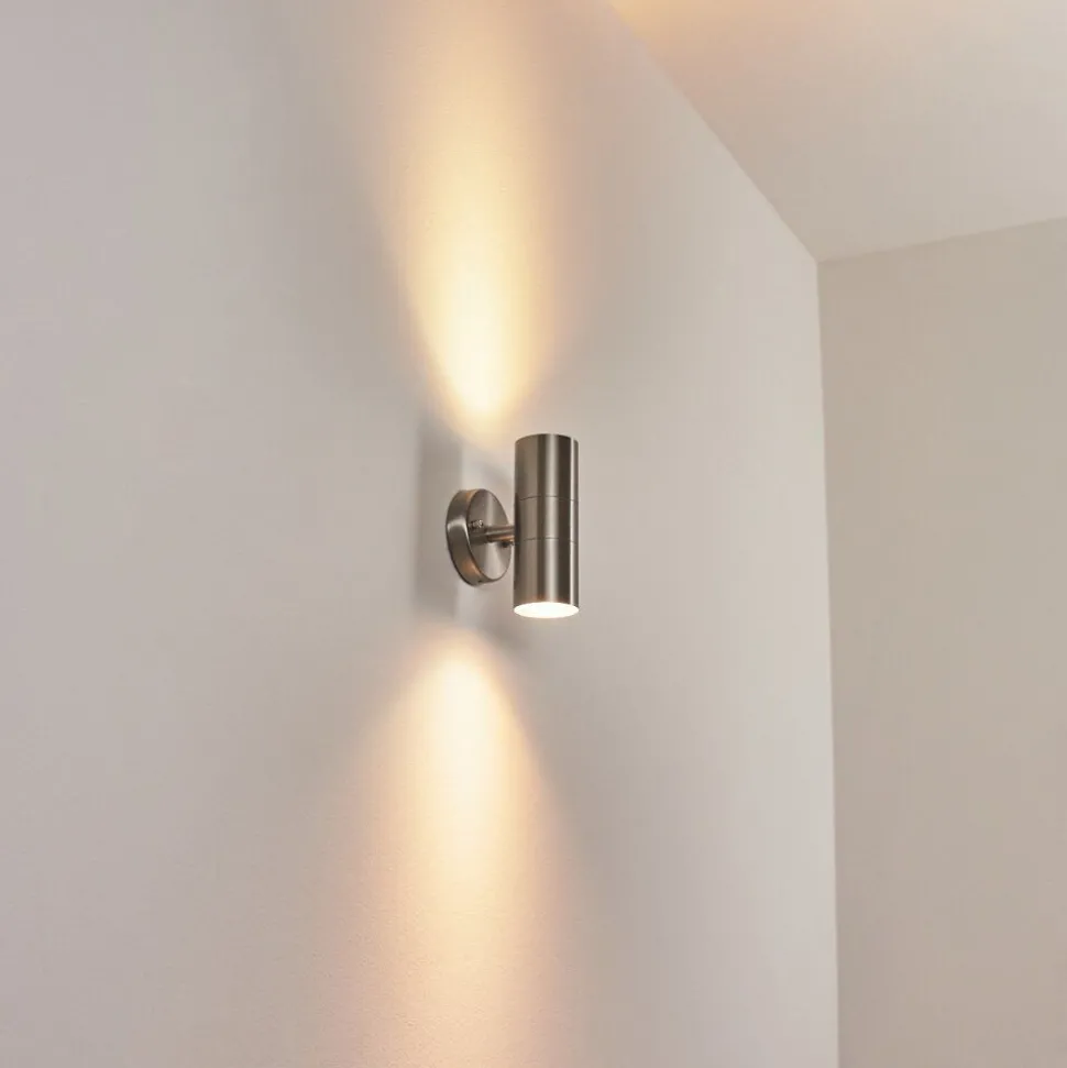 Applique Murale D'Exterieurbessiebelle Acier Inoxydable, 2 Lumieres