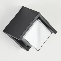 Applique Murale D'Exterieurvurey Led Noir, 1 Lumiere