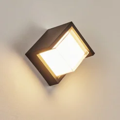 Applique Murale D'Exterieurvurey Led Noir, 1 Lumiere