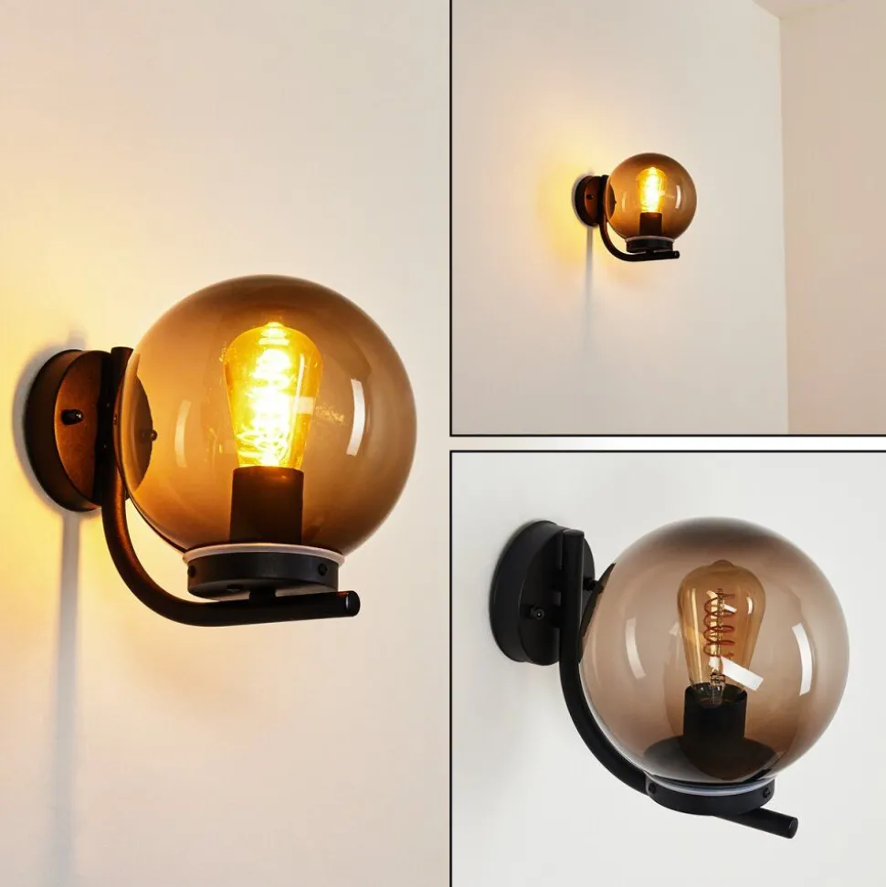Applique Murale D'Exterieur Rombotten Noir, 1 Lumiere