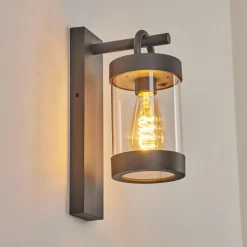 Applique Murale D'Exterieur Fulham Anthracite, 1 Lumiere