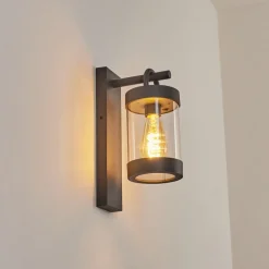 Applique Murale D'Exterieur Fulham Anthracite, 1 Lumiere