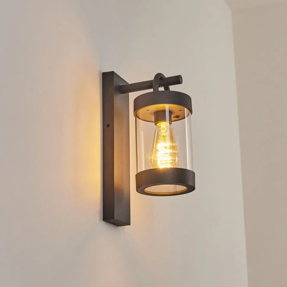 Applique Murale D'Exterieur Fulham Anthracite, 1 Lumiere