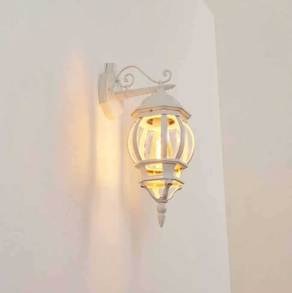 Applique Murale D'Exterieurlentua Blanc, 1 Lumiere