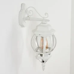 Applique Murale D'Exterieurlentua Blanc, 1 Lumiere