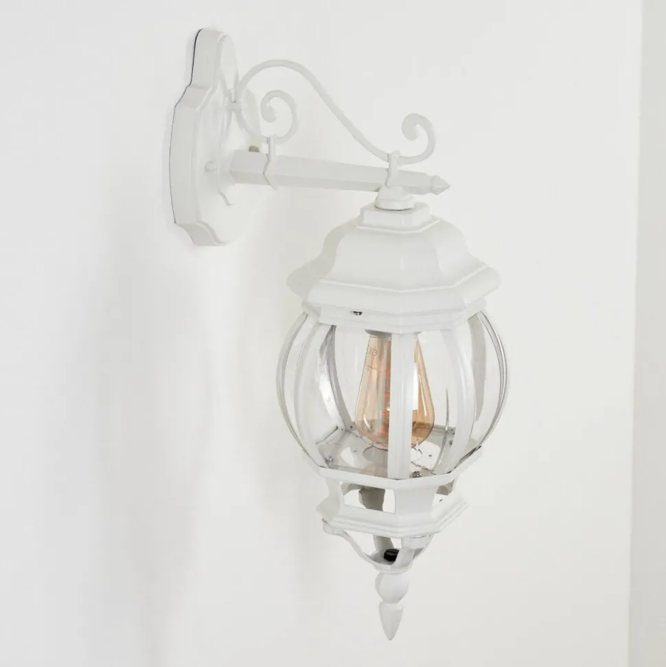 Applique Murale D'Exterieurlentua Blanc, 1 Lumiere