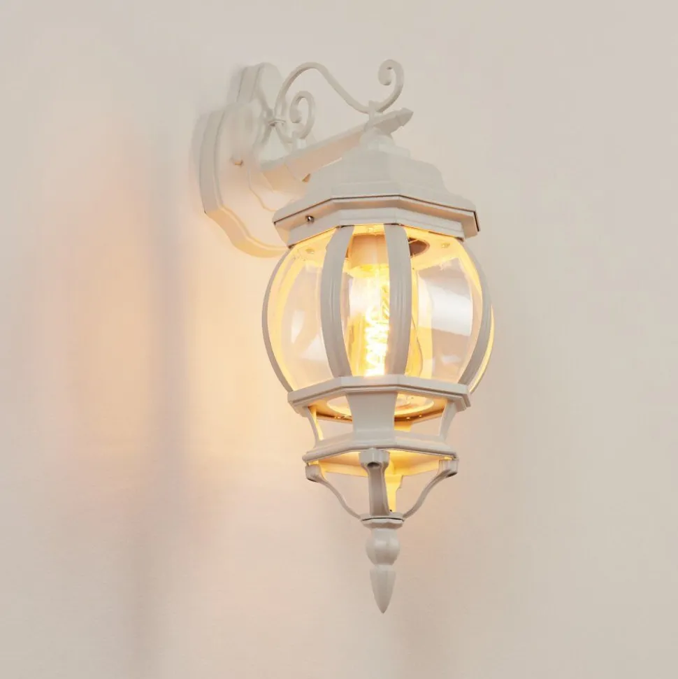 Applique Murale D'Exterieurlentua Blanc, 1 Lumiere