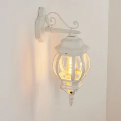 Applique Murale D'Exterieurlentua Blanc, 1 Lumiere