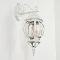 Applique Murale D'Exterieurlentua Blanc, 1 Lumiere