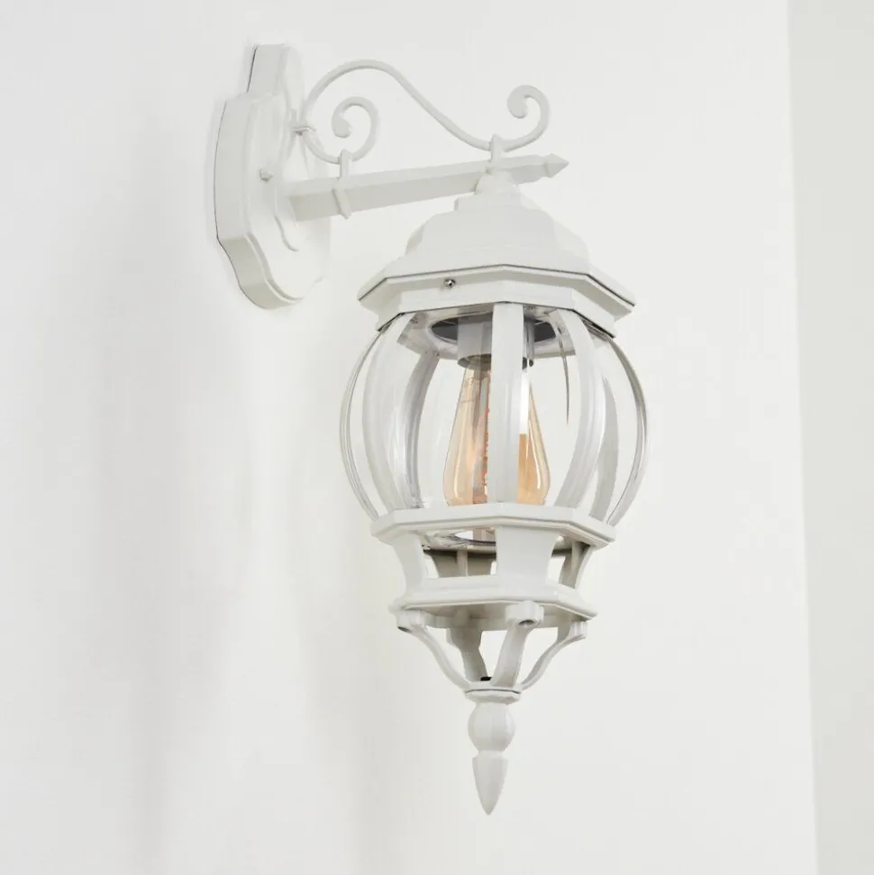 Applique Murale D'Exterieurlentua Blanc, 1 Lumiere