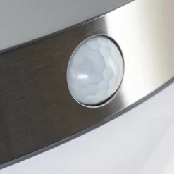 Applique Murale D'Exterieur Pori Led Chrome, 1 Lumiere, Detecteur De Mouvement