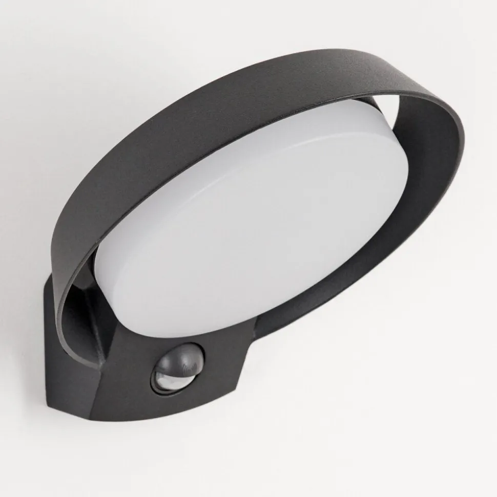 Applique Murale D'Exterieur Kelo Led Anthracite, 1 Lumiere, Detecteur De Mouvement