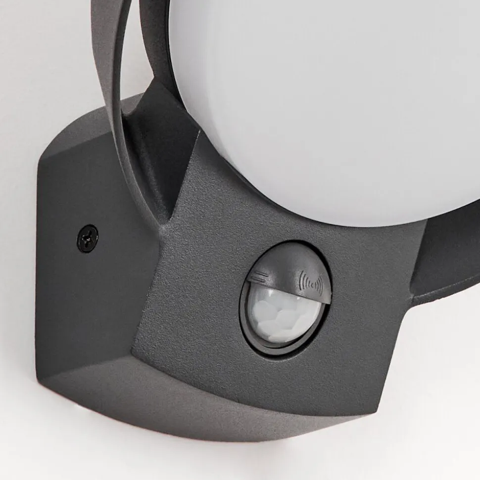Applique Murale D'Exterieur Kelo Led Anthracite, 1 Lumiere, Detecteur De Mouvement