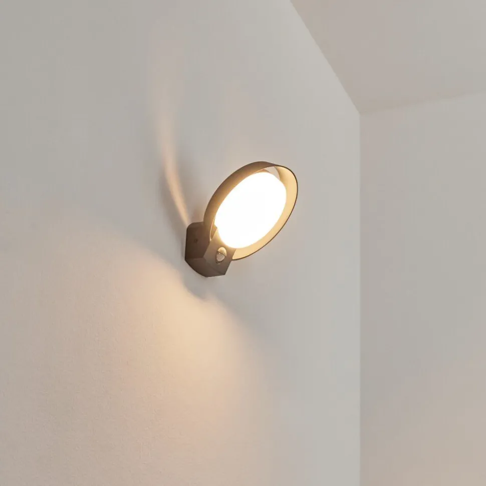 Applique Murale D'Exterieur Kelo Led Anthracite, 1 Lumiere, Detecteur De Mouvement