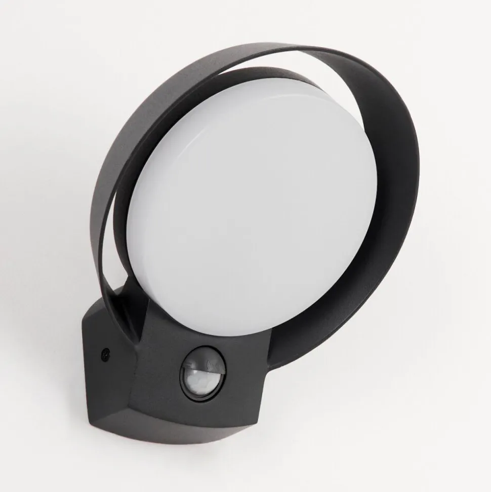 Applique Murale D'Exterieur Kelo Led Anthracite, 1 Lumiere, Detecteur De Mouvement