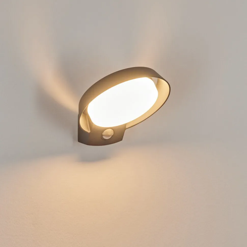 Applique Murale D'Exterieur Kelo Led Anthracite, 1 Lumiere, Detecteur De Mouvement