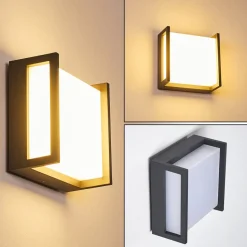Applique Murale D'Exterieur Skove Led Anthracite, 1 Lumiere