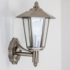 Applique Murale D'Exterieur Moskau Acier Inoxydable, 1 Lumiere