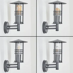 Applique Murale D'Exterieur Forli Anthracite, 1 Lumiere