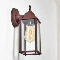 Applique Murale D'Exterieur Hialeah Rouille, 1 Lumiere