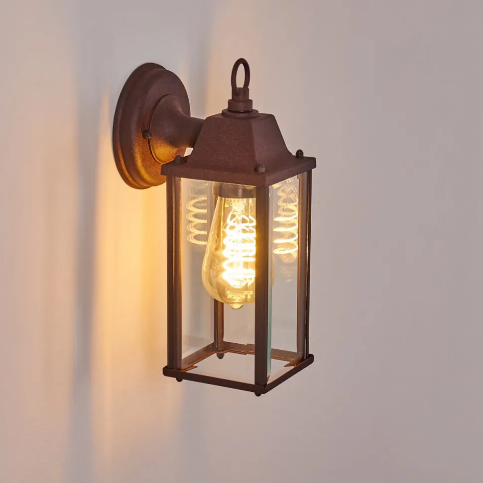 Applique Murale D'Exterieur Hialeah Rouille, 1 Lumiere